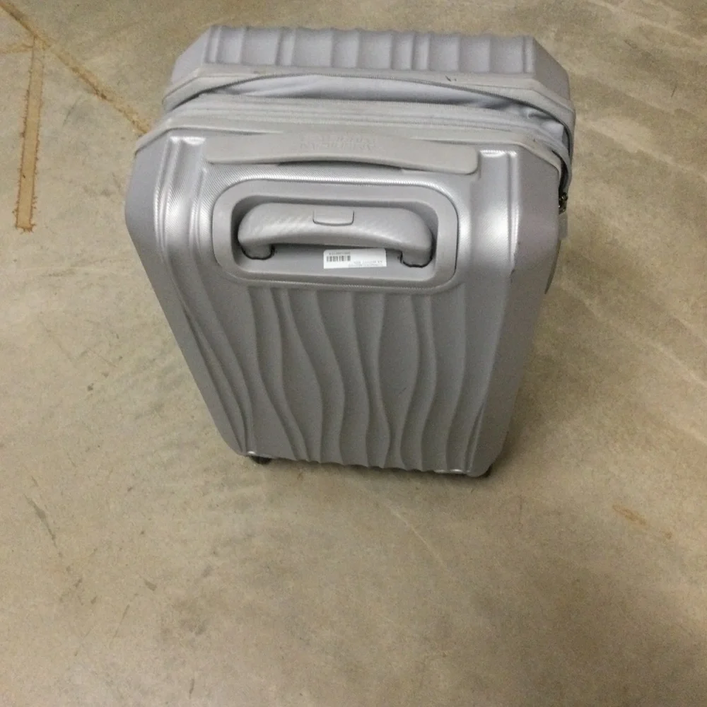 Silver Hardside Carry-On Spinner Luggage - Men Bags